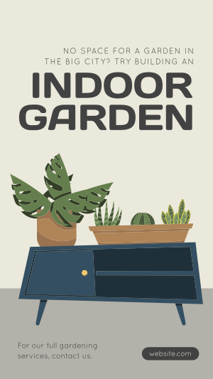 Indoor Garden Instagram story