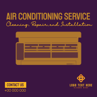 Air Conditioning Service Instagram Post Design