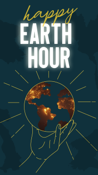 Happy Earth Hour YouTube Short Design