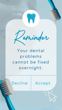 Dental Reminder Instagram reel Image Preview