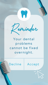 Dental Reminder Instagram Reel Preview