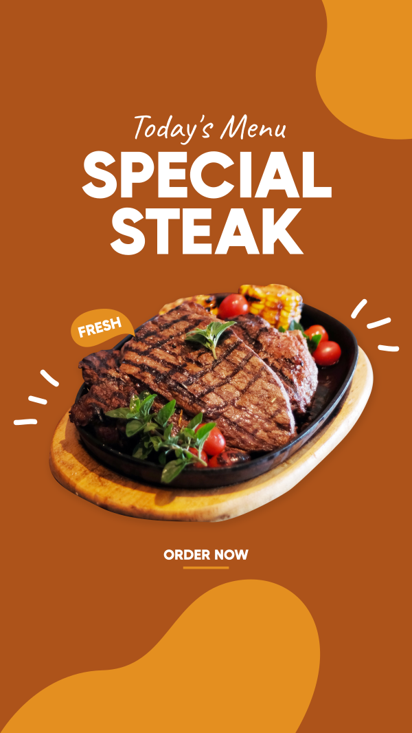 Special Steak Facebook Story Design Image Preview