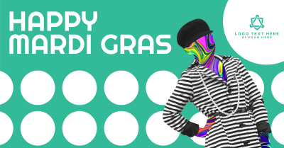 Mardi Gras Circles Facebook ad Image Preview