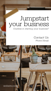Jumpstart Your Business Facebook Story Design