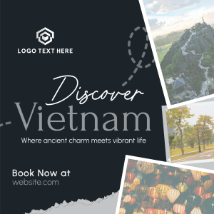 Vietnam Travel Tour Scrapbook Instagram post Image Preview