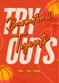 Basketball Game Tryouts Flyer Image Preview