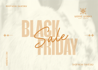 Black Friday Fashion Postcard Image Preview