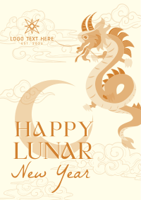 Lunar New Year Dragon Flyer Image Preview