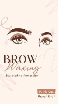 Eyebrow Waxing Service Instagram Reel Design