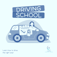 Best Driving School Instagram Post Design