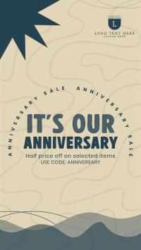 Anniversary Discounts TikTok Video Design