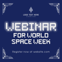 Space Week Webinars Instagram Post Preview