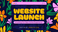 Floral Website Launch Animation Preview