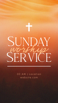 Blessed Sunday Service YouTube Short Design