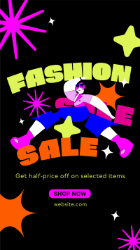 Quirky Fashion Sale TikTok Video Image Preview