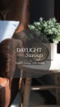 Daylight Savings Facebook story Image Preview