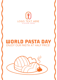 World Pasta Day Vector Flyer Image Preview