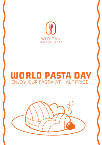 World Pasta Day Vector Flyer Image Preview
