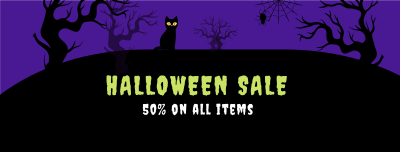 Spooky Midnight Sale Facebook cover Image Preview