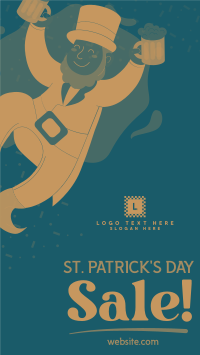 St. Patrick's Greeting Promo Sale Facebook Story Design