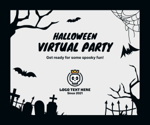 Halloween Virtual Party Facebook post