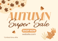 Autumn Season Sale Postcard Design