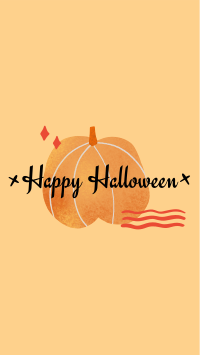 Happy Halloween Pumpkin Instagram story Image Preview