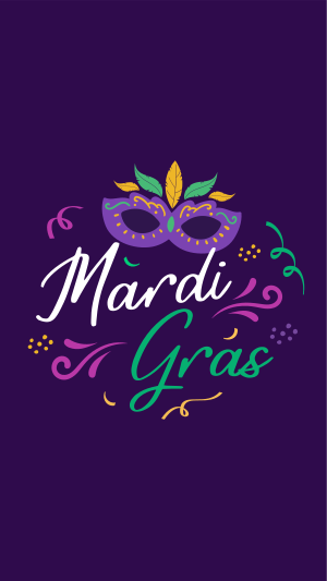 Let's Celebrate Mardi Gras Facebook story Image Preview