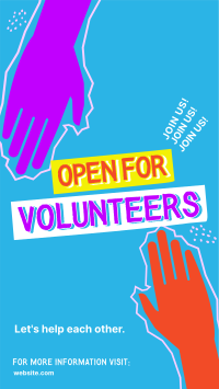 Volunteer Helping Hands TikTok video Image Preview