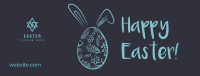 Egg Bunny Facebook Cover Image Preview