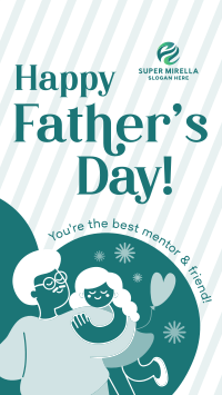 Father's Day Greeting Facebook Story Image Preview