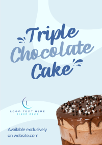 Triple Chocolate Decadence Poster Design