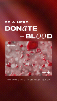 Modern Blood Donation Instagram reel Image Preview