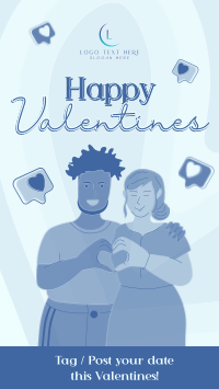 Couple Heart Sign Valentines Day Facebook Story Preview