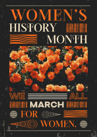 Women's History March Flyer Image Preview