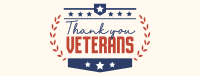 Thank you Veterans Wreath Facebook cover Image Preview
