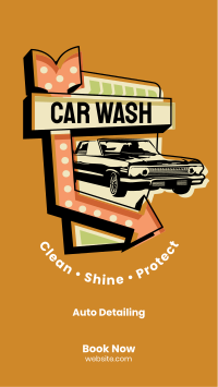 Car Wash Signage Facebook Story Design