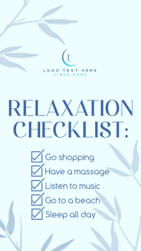 Nature Relaxation List Instagram Story Design