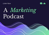 Marketing Professional Podcast Postcard Image Preview