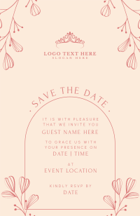 Blossom Border Wedding Invitation | BrandCrowd Invitation Maker