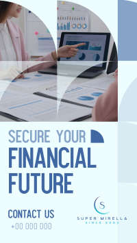 Financial Future Security Facebook Story Design