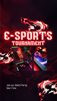 Gaming Tournament Stream TikTok Video Image Preview