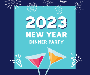 New Year Dinner Party Facebook post