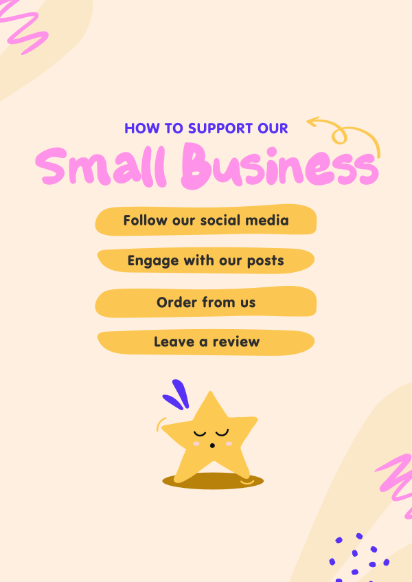 Support Small Business Poster Design