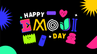 Emoji Day Blobs Facebook event cover Image Preview