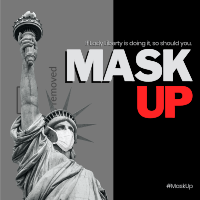 Lady Liberty Mask Instagram post Image Preview