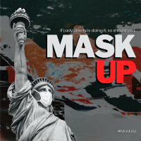 Lady Liberty Mask Instagram post Image Preview