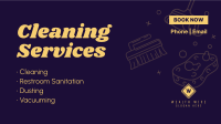Professional Cleaning Service Facebook Event Cover Image Preview