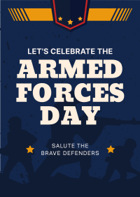 Armed Forces Day Greetings Flyer Image Preview