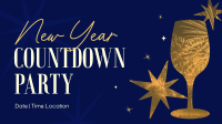 New Year Countdown Party Facebook Event Cover Design